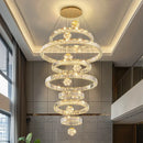 Axyaa Crystal Chandelier Pendant Light for Living Room, Bedroom, Ceiling - Luxury Indoor Lighting