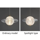 Axyaa Nordic Glass Pendant Light with LED Star Lamp for Home Decor