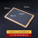 Axyaa Cheese Slate Flat Plate | Stone Arrangement Plate for Japanese & Korean Cuisine