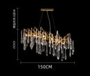 Axyaa Colorful Crystal Chandelier: Modern Luxury Italian Style Nordic Art Lamp