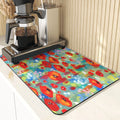 Floral Pattern Kitchen Coasters Set by Axyaa
