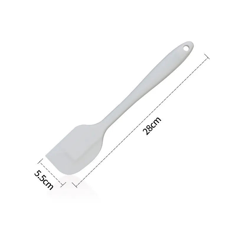 Axyaa Silicone Cream Scraper & Spatula Cutter - Kitchen Baking Pastry Tool