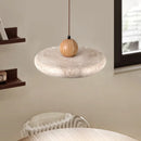 Axyaa Travertine Stone Pendant Light Chandelier for Kitchen Island Dining Room