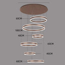 Axyaa Modern Light Luxury Staircase Pendant Lights for Living Room and Indoor Lighting