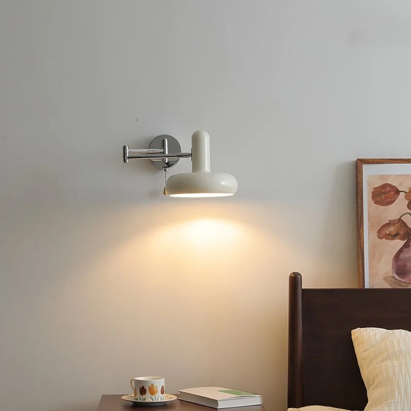 Axyaa Swing Arm LED Wall Sconce Modern Stair Light Pull Chain Switch