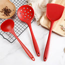 Axyaa Silicone Kitchen Utensils Set for Non-Stick Cookware with Ladle and Shovel