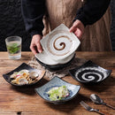Axyaa Retro Ceramic Four Corner Bowl Set for Molecular Cuisine Tableware