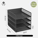 Axyaa Metal File Tray - Office Document Storage Rack