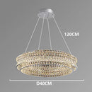 Axyaa Crystal Chandelier Pendant Light for Luxurious Living Room and Bedroom