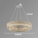 Axyaa Crystal Chandelier Pendant Light for Luxury Living Room and Bedroom Lighting