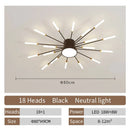 Axyaa Spiral LED Ceiling Lamp: Modern Designer Light for Living Room, Dining, Bedroom