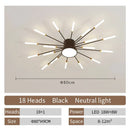 Axyaa Spiral Art LED Ceiling Lamp: Modern Designer Interior Decoration, Living Room, Dining, Bedroom Fixtures