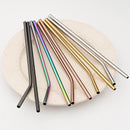 Axyaa Stainless Steel Straws Set for Drinks • Reusable and Colorful Kitchen Accessories