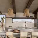 Axyaa Rattan LED Pendant Lights for Dining Room and Bar