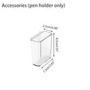 Axyaa 4-Tier Stackable Paper Tray with Pen Cup - Durable PET Desktop Organizer