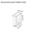 Axyaa 4-Tier Paper Tray Desk Organizer with Pen Holder, Stackable File Organizer