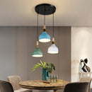 Axyaa Nordic Wood Handle Chandelier Pendant Light