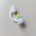 Axyaa Cute Heart Silicone Straw Covers for 7-8mm Straws