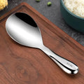 Axyaa Stainless Steel Rice Spoon, Long Handle Japanese Style Utensil