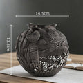 Axyaa Starry Night Vase: Creative Artwork Plant Pot for Aesthetic Room Decor