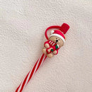 Axyaa Silicone Straw Cover Set with Brush and Plug Cap
