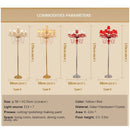 Axyaa Elegant Red Crystal Floor Lamp for Luxurious Living Spaces