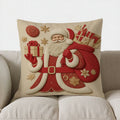 Santa Claus Gifts Christmas Pillow Cover for Sofa Bedroom Car by Axyaa