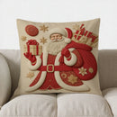 Santa Claus Gifts Christmas Pillow Cover for Sofa Bedroom Car by Axyaa