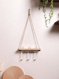 Axyaa Air Plants Wall Hanging Floating Shelf Boho Art Home Decor