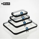 Axyaa Square Plastic Storage Containers: Set of 4 for Home, Travel, and Organization