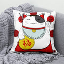 Axyaa Lucky Cat Japanese Style Sofa Bed Pillow Cover: Mount Fuji Japanese Art