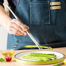 Axyaa Stainless Steel Food Tongs Set for BBQ and Buffet