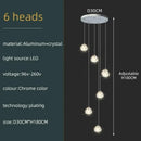 Axyaa Crystal LED Ceiling Chandelier Spiral Lamp for Home Decor