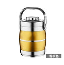 Axyaa 3-Layer Stainless Steel Insulated Bento Lunch Box - Large Capacity Pot