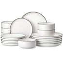 Axyaa 18/36-Piece Ceramic Porcelain Dinnerware Set for 6/12