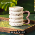 Axyaa Ceramic Donut Mug - 400ml Coffee Cup for Home & Office, Ideal Gift