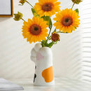Axyaa Cat Claw Resin Vase: Desktop Flower Arrangement, Pen Holder, Makeup Brush Storage