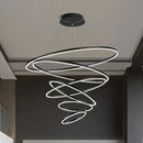 Axyaa LED Chandelier Pendant Light for Modern Dine Room Ceiling Lighting