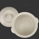 Axya Korean Style White Ceramic Casserole Round Gas Cooker Pot 2-6L Home Kitchen Cookware