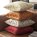 Axyaa 3D Leopard Print Sherpa Pillow Cover 18x18 Inch in Various Colors