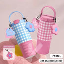 Axyaa 750ML Stainless Steel Vacuum Thermos Bottle - Insulated Portable Tumbler Womankind Gift