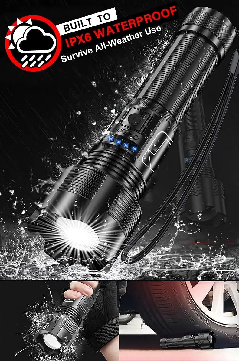 Axya XHP70/XHP50 LED Flashlight: Powerful Aluminum Tactical Torch