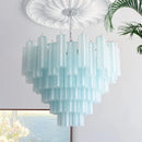 Axyaa Glass Art Pendant Light - White Pink Modern French Design for Home Decor