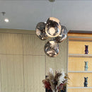 Axyaa Stainless Steel Dining Room LED Chandelier Ceiling Pendant Lamp