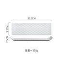 Axyaa Mosaic Texture Ceramic Sushi Dessert Sashimi Plates - Set of 4