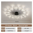 Axyaa Nordic LED Ceiling Lamp Modern Living Room Chandelier Bedroom Dining Lights