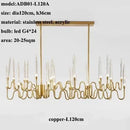 Axyaa Luxe Crystal Chandelier: Elegant Nordic Office & Living Room Pendant Lamp