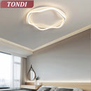 Axyaa Round LED Ceiling Light with Remote Control, Dimmable Chandelier for Living Room