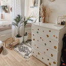 Axyaa Boho Polka Dot Wall Stickers - Kids Room Decor