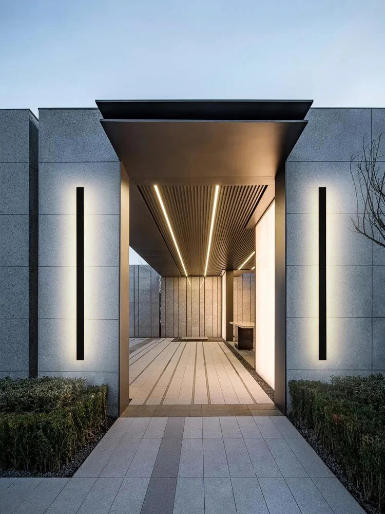 Outdoor Garden Wall Light with LED, Modern Nordic Design for Living Room, IP65 Rated